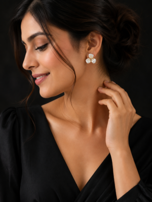 Pearl Bloom Stud Earrings